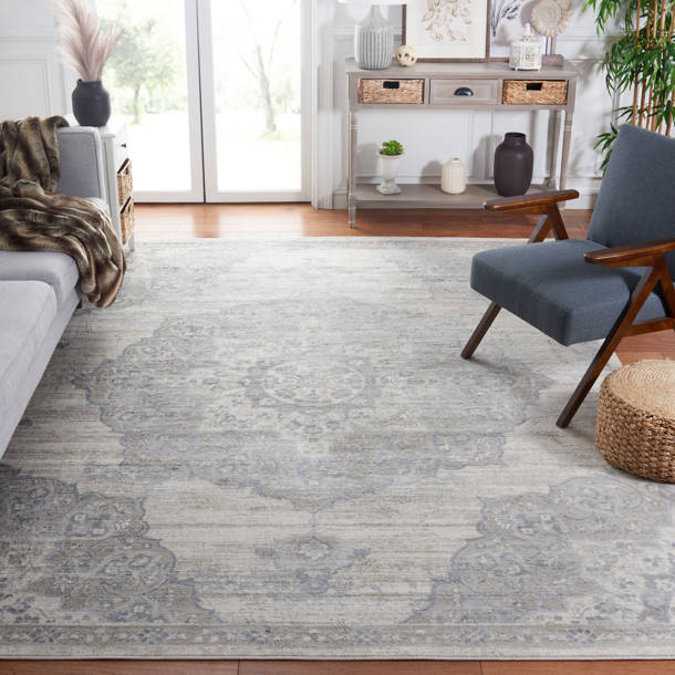 Langley Street Evart Cream/Gray Rug & Reviews Wayfair